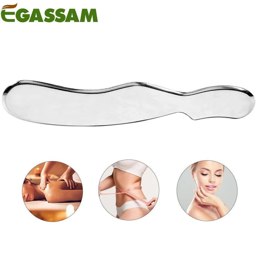 

Stainless Steel Gua Sha Facial Tools for Face Metal Tighten Skin Heart Massage Guasha Beauty Tool for Body Eyes Neck Massager