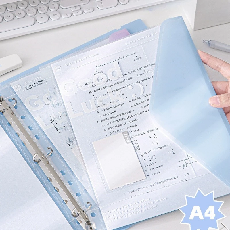 

Органайзер для учебных документов, портфель с несколькими карманами, застежка-защелка, школьная прозрачная защита для страниц для тестовых документов, INS, повседневные папки для файлов