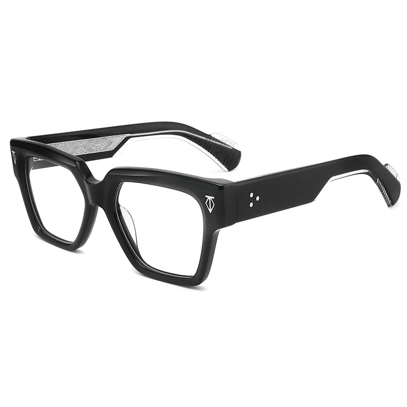 

Thick Acetate Large Frame Glasses Square Men Optical Prescription Custom Eyeglass Women Myopia Reading Personalized Logo Eyewear