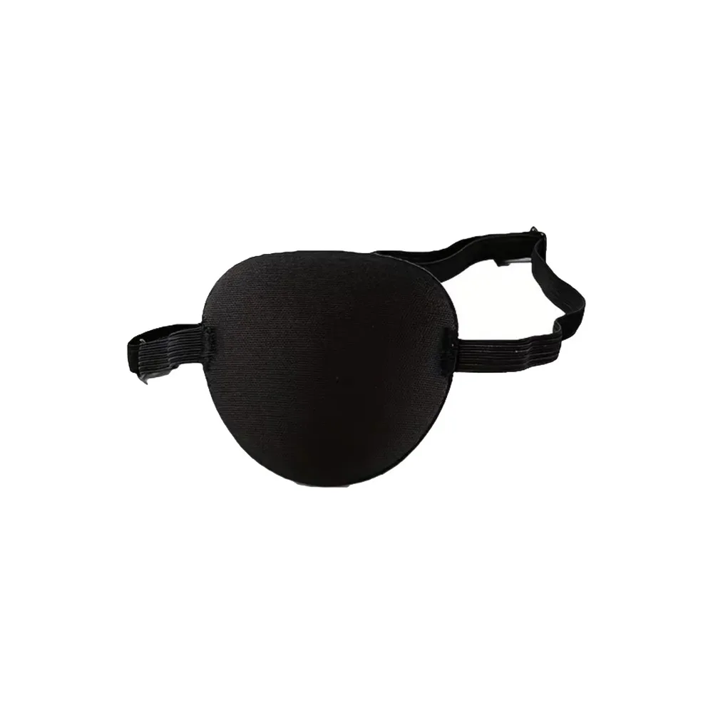 Skin Friendly Adjustable Pirate Eye Patch Washable Soft Vision Care Eye Cover Single Eyepatch Cosplay