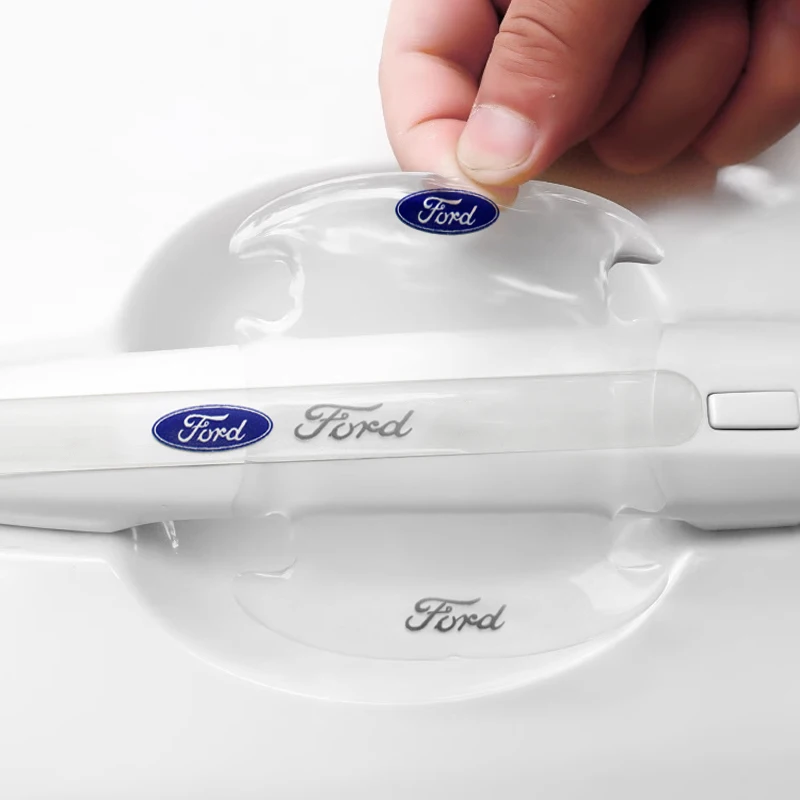 Maçaneta da porta do carro tigela proteção transparente anti-colisão adesivos no carro para ford ranger focus mk2 S-MAX mustang fusão fiesta