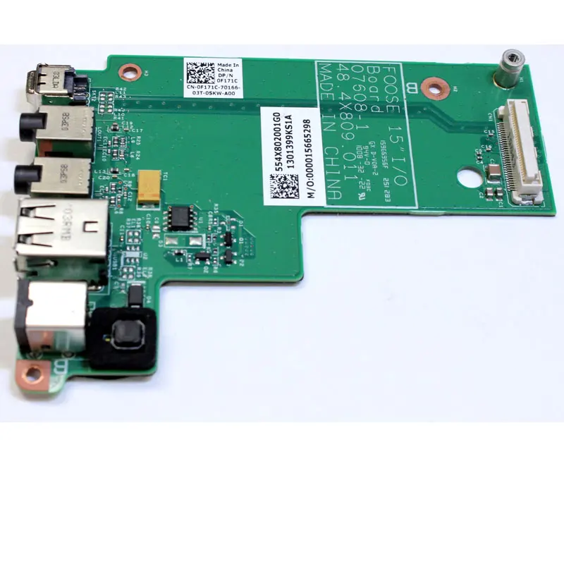 YUEBEISHENG           New/org For Dell Latitude E5500 PP32LB USB Audio DC Power 0F171C F171C 48.4X809.011 Board