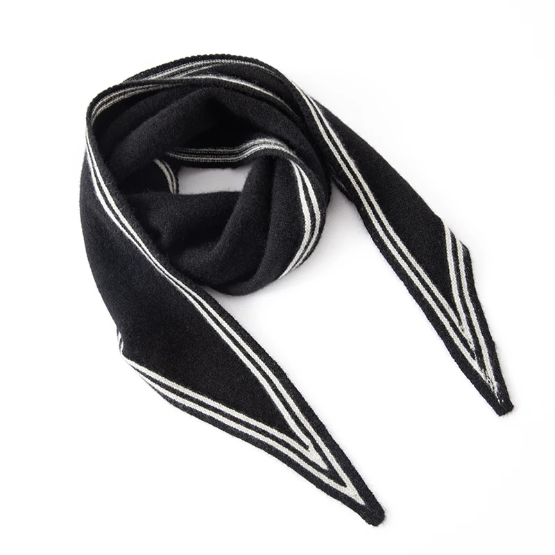 Ladies Fashion Soft Comfortable 100% Cashmere Triangle Scarf Shawl New Style Triangular Wrap for Women