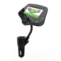 G24 2.0Inch Large Screen Display FM Transmitter Bluetooth 5.0 Car Kit Hands-free QC3.0 Car Charger AUX Audio Receiver MP3 Player