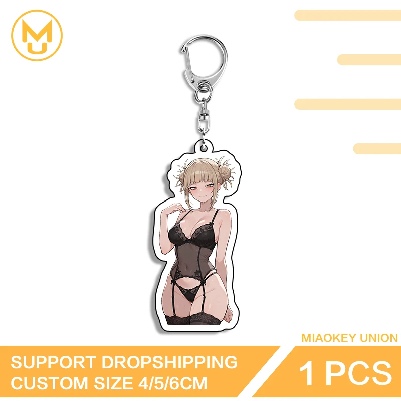Toga Himiko Alluring Waifu Amusing Playful Acrylic Keyring Premium Innovative Versatile Fashionable Jewelry Back To School