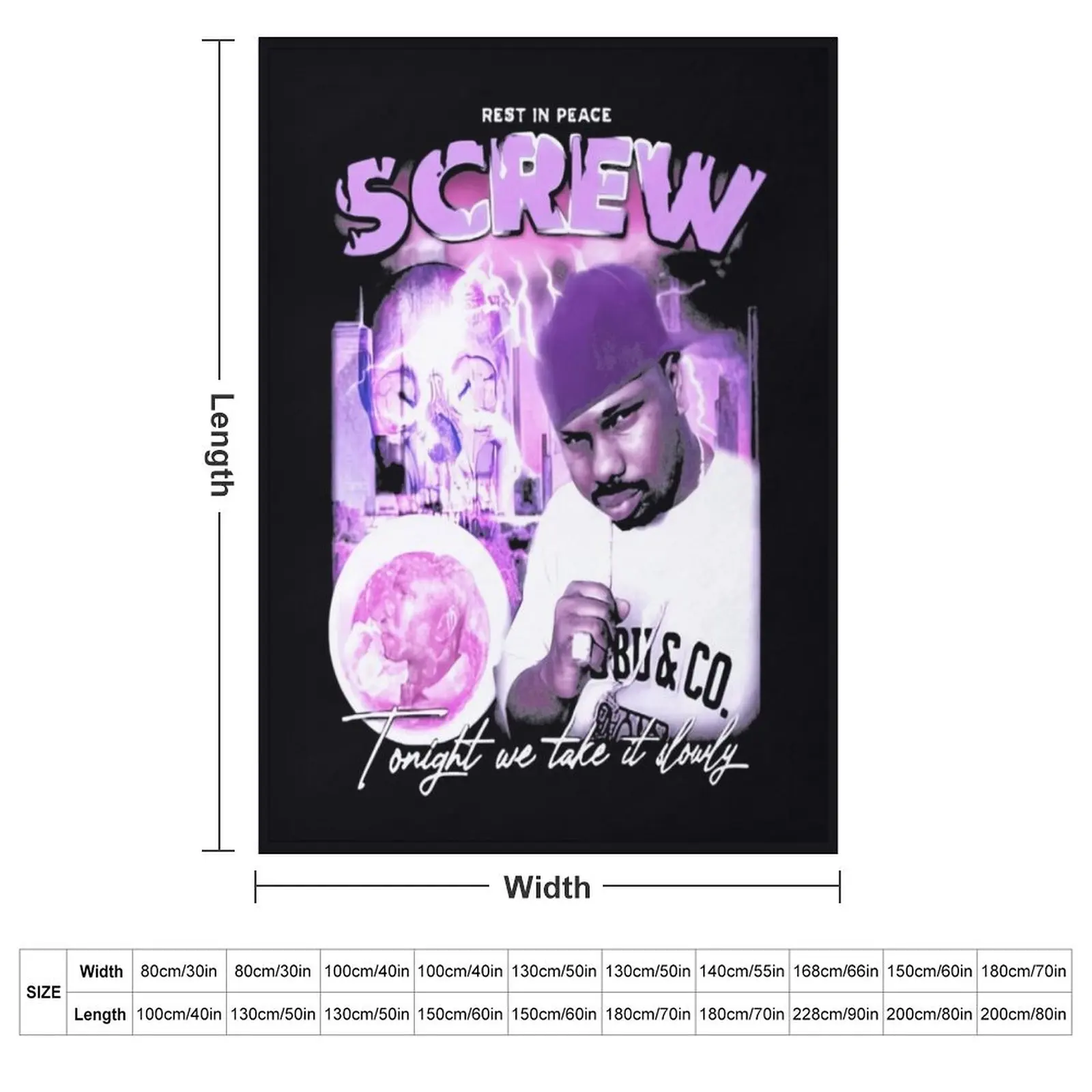 DJ Screw \t Throw Blanket Blankets For Bed Flannels Comforter Furrys Hairys Bed linens Blankets