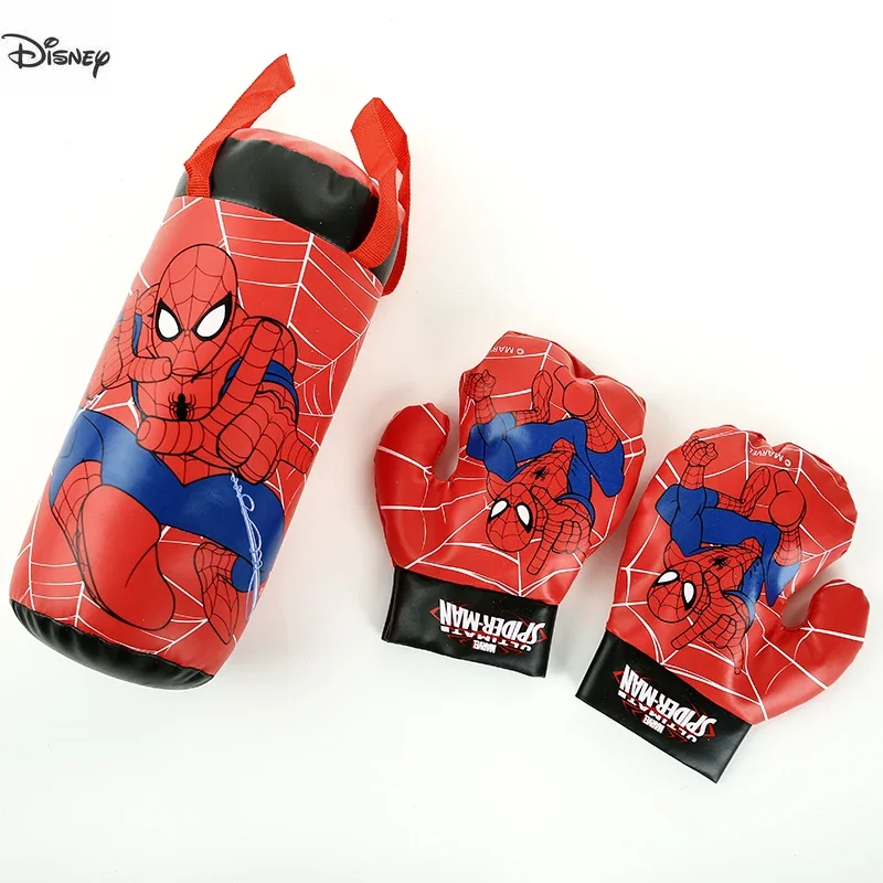 Disney Marvel Spiderman Kids Toy Iron Man Captain America Gloves Sandbag Suit Birthday Gifts Boxing Outdoor Sports Toys