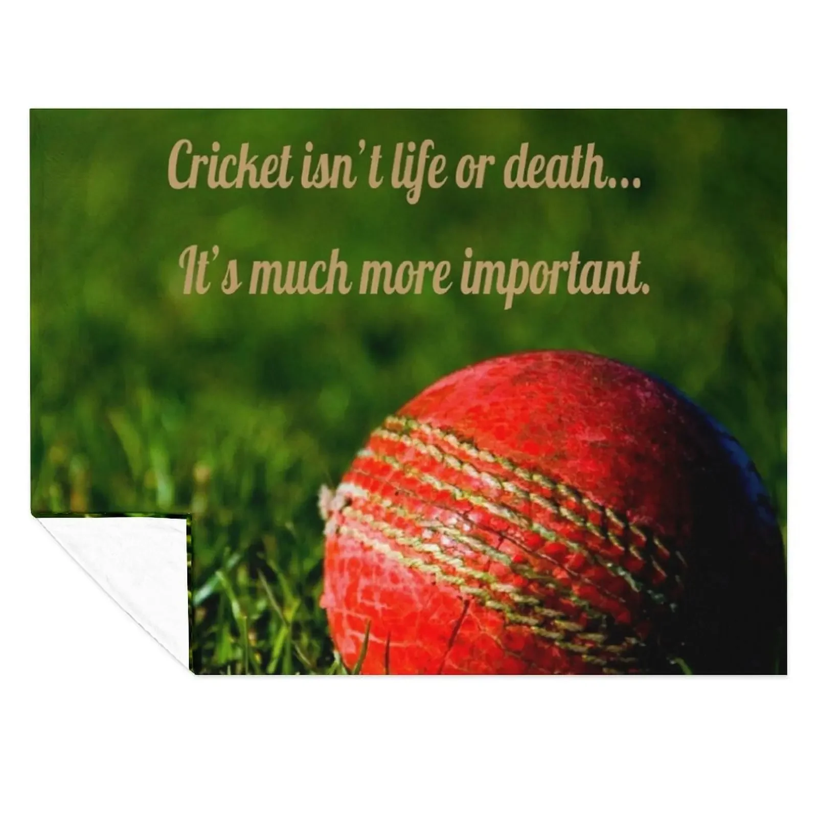 

Cricket Red Ball Funny Motivational Throw Blanket Decorative Beds Thins Sofas Beautifuls Blankets