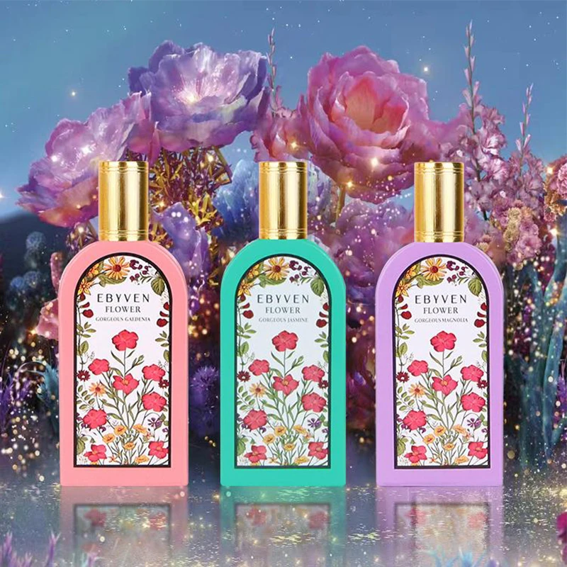 Luxury Brand Floral Fragrance Women's Perfume Gardenia Jasmine Lavender Lasting Fresh Natural Light Fragrance 50ml New Deodorant