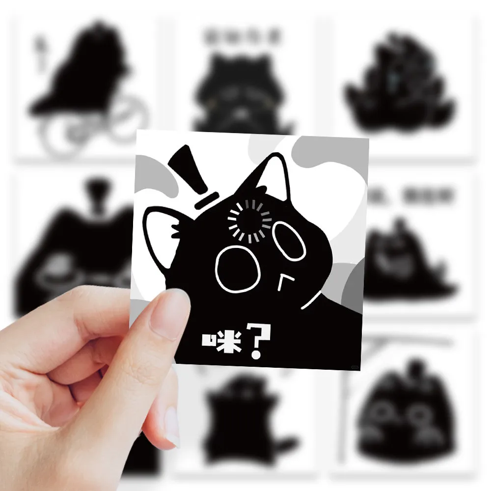 63-Piece Kemao Mao Meme Stickers - Stiker Dekoratif untuk Notebook, Casing Ponsel, Tas Ransel & Laptop (Anime Worlds Store)