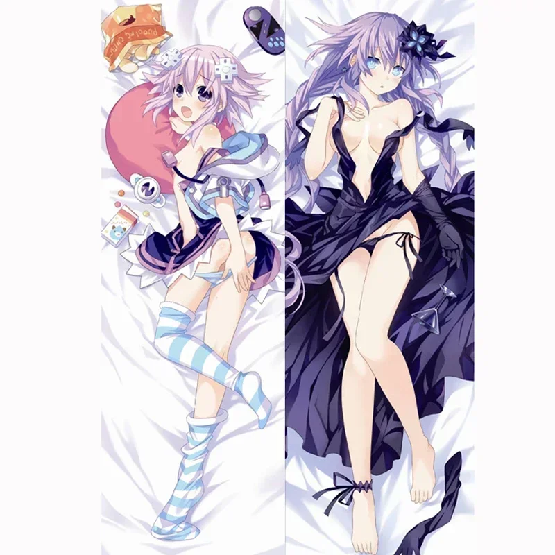 180cmAnime Hyperdimension Neptunia The Animation Neptune Dakimakura Pillow Case Waifu Body Hugging Bedding Decorative Pillowcase