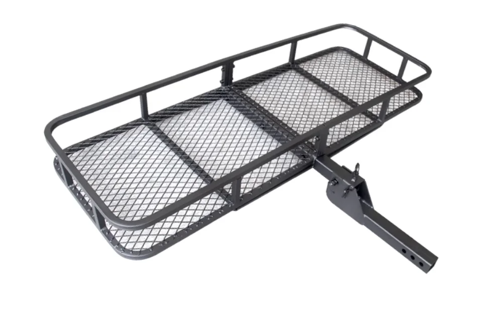 

Black Steel Basket Hitch Cargo Carrier (60 x 24-Inch, 500 lbs Capacity, 2-In Folding Shank)