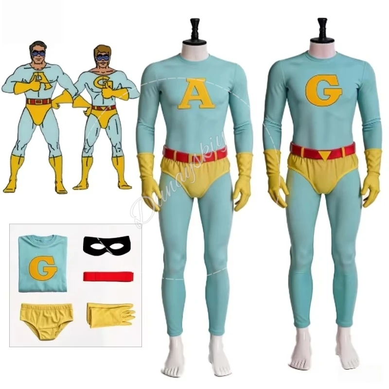 Funny Animation Ace Cosplay Jumpsuit Gary Cosplay Costume Wacky Duuo Outfit For Men Halloween Christmas Cosplay Clothes