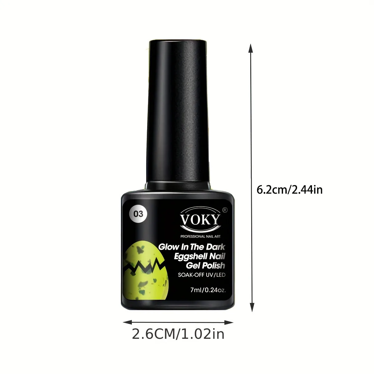 Voky ชุดเจลแต่งเล็บศิลปะทาเล็บเจลยูวีกึ่งถาวรสำหรับฤดูร้อนยาทาเล็บเจลเรืองแสงเรืองแสงในที่มืด6ชิ้น/เซ็ต