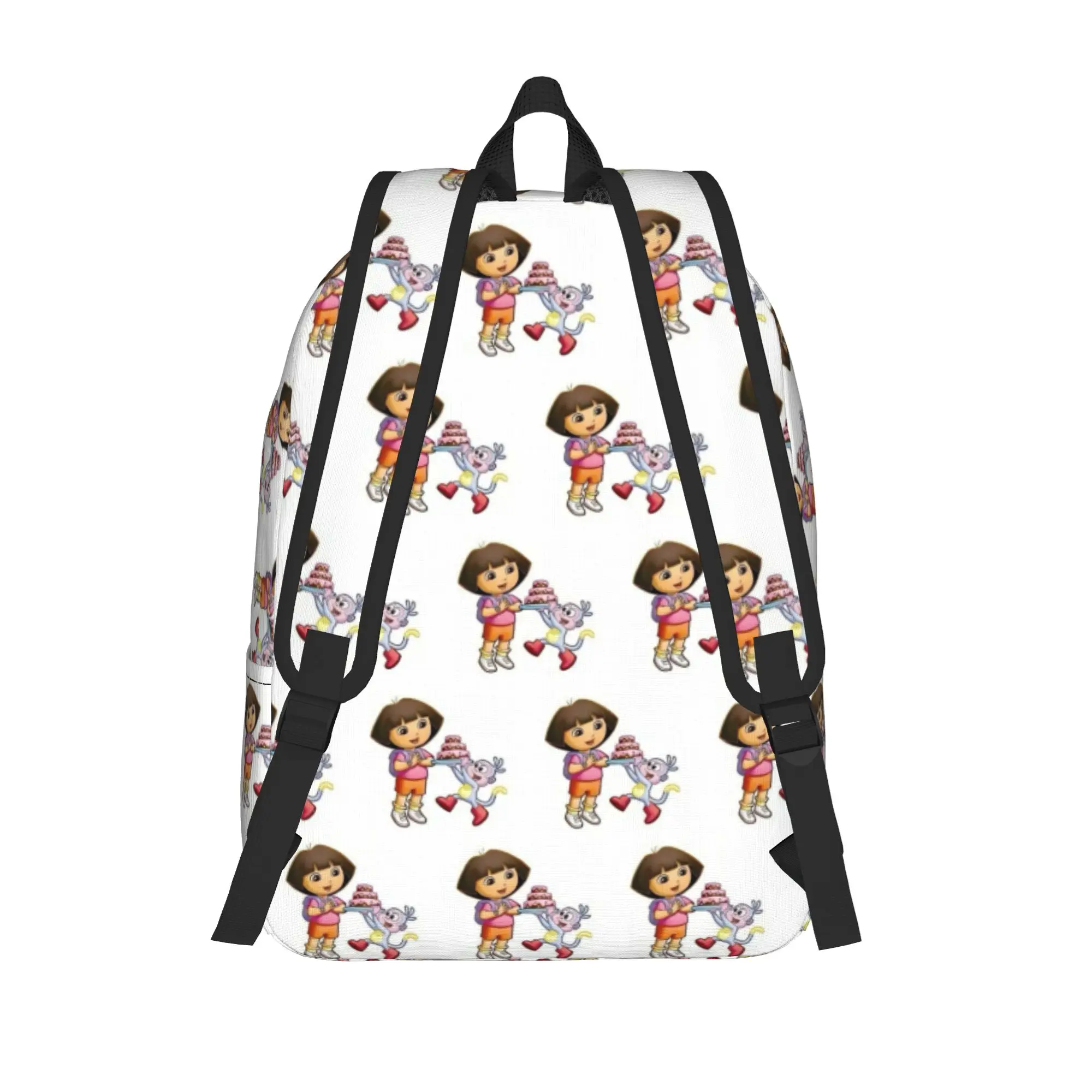 D-Doras Friends Boots Monkey Backpack for Men Women Teenage Student Work Daypack Explorer Cartoon Laptop Shoulder Bag Gift