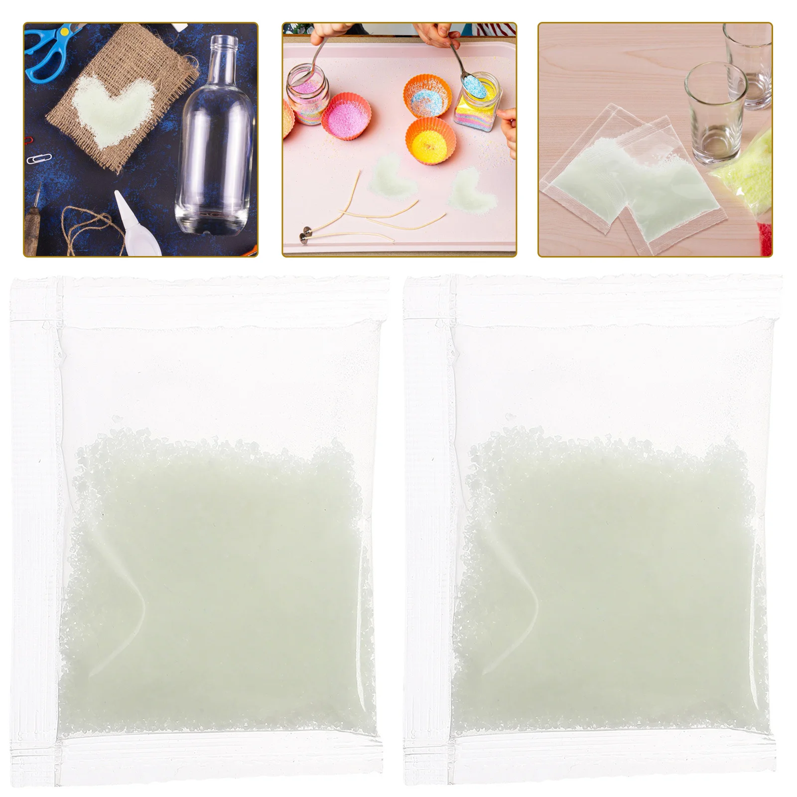 

2pcs Night Glow Sand 20G Blue-Green Luminous Powder For Diy Nail Art Fluorescent Particles Dark Decor Sand Powder Swimming Pool