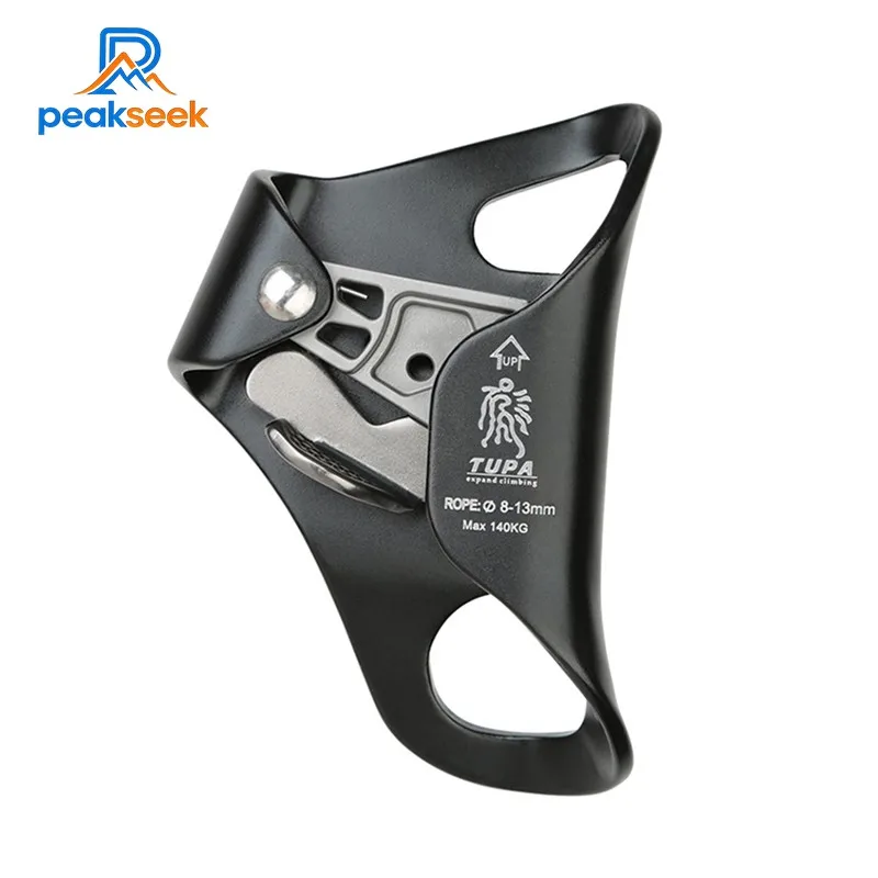 

Peوهek Открытый скалолазание нагрудный подъемник 140 кг подъемный подъемник из алюминиевого сплава для веревок 8-13 мм