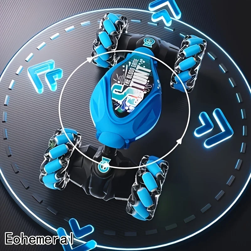 لعبة سيارة التحكم عن بعد، وحدة تحكم مزدوجة، مقبض التحكم عن بعد وجهاز التحكم عن بعد للسوار، تدعم عملية الإيماءات.