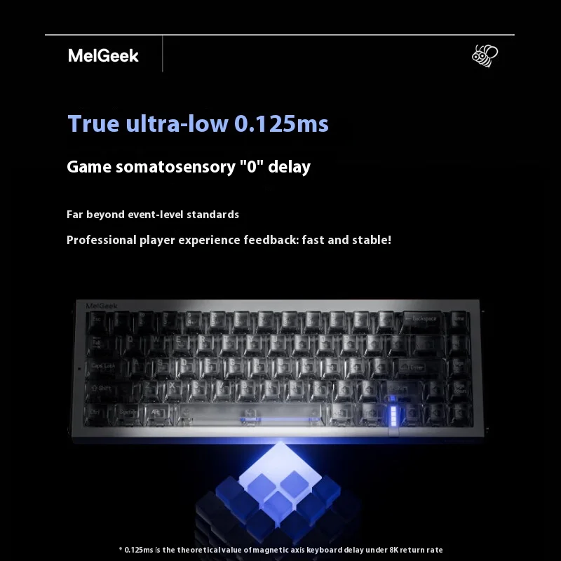 MelGeek Real67 HE Gaming Keyboard Hall Effect 0.01mm Rapid Trigger Support 8000Hz Polling Rate DKS SOCD MT TGL Hot Swappable