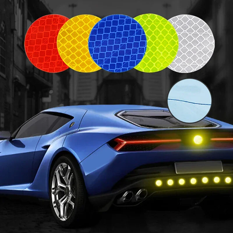 

10Pcs Car Night Safety Driving Warning Stickers Universal Luminous Reflective Strips Decals Sticker Decor Decal Auto Accessories