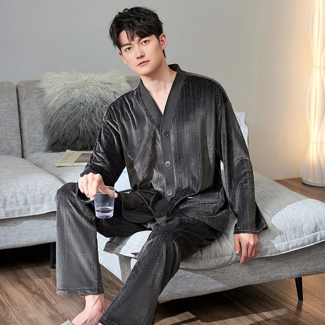 V neck mens pyjamas sale