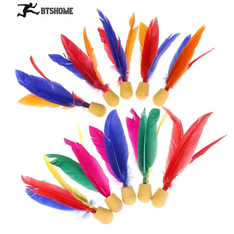 

Jianzi Footbal Foot Kick Handwheel Feather Shuttlecock China 10pcs Fitness Entertainment for Physical Exercise / Gmarty