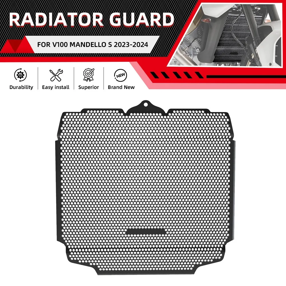 

Motorcycle Accessories For Moto Guzzi V100 Mandello 2023 2024 Radiator Guard Grille Water Tank Oil Cooler Cover Protection