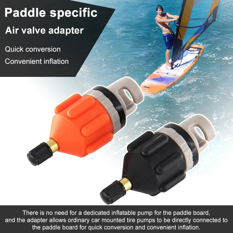 New SUP Paddleboard Air Nozzle Kayak Air Valve Adapter Head Car Pump Inflation Adapter