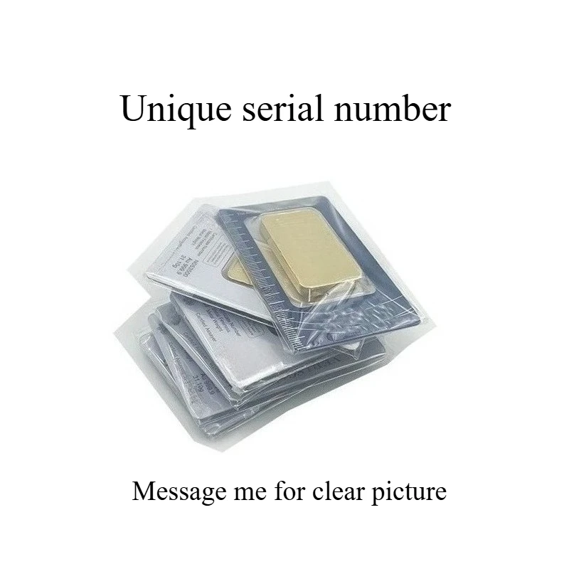 

Gold bar collectibles Europe travelling gift Sealed package with Single serial number Best birthday gift