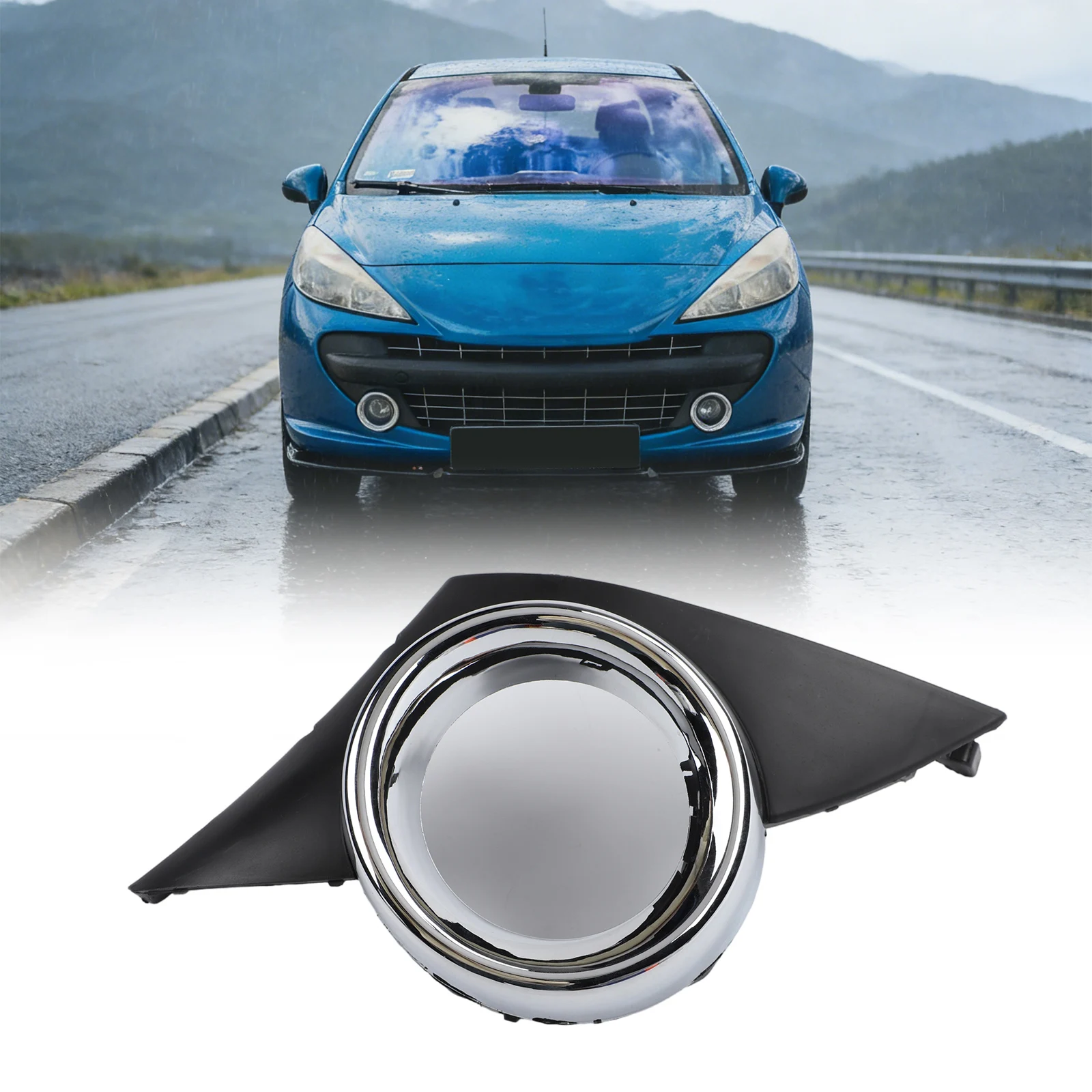 Lamp Frame Fog Light Bezels Weather Resistant Easy Installation Enhanced Illumination Seamless Fit Direct Replacement