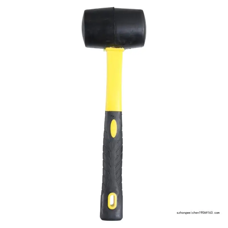 

28GF Rubber Mallet Hammer for Camping Flooring Tent Stakes Woodworking Rubber Hammer