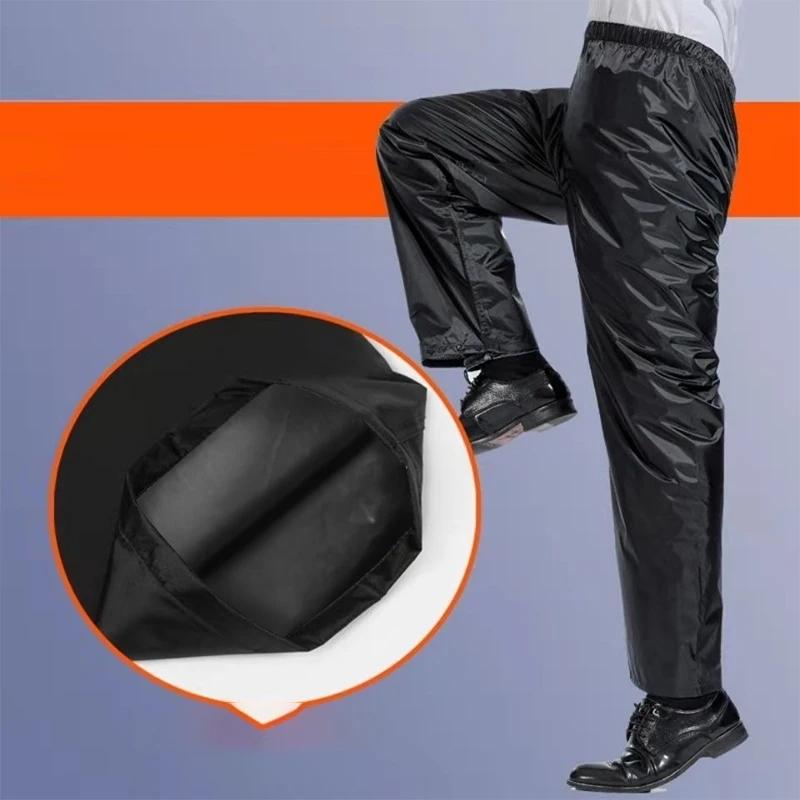 【M】Motorcycle Motorbike Rainproof Single Pants Waterproof Riding Fishing Adult Outdoor Fishing Breathable Wear Rain Pants