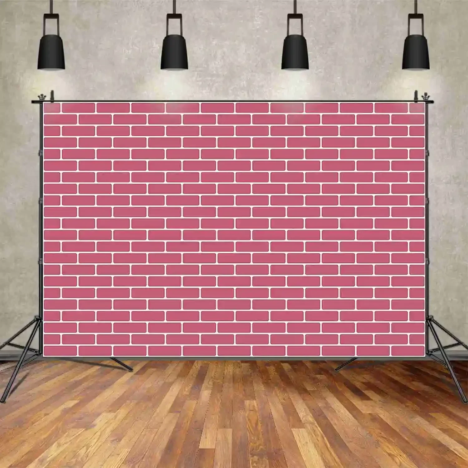 MOON.QG White Red Brick Wall Backdrop Photographic Studio Wallpapers Background Photography Product Birthday Decoration Supplier