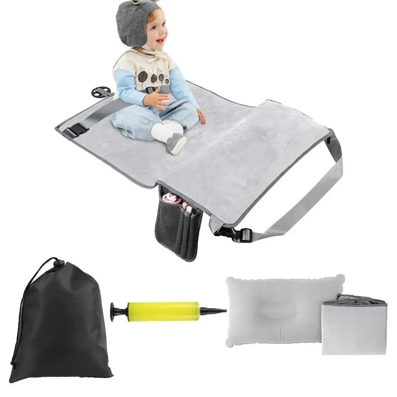 子供用飛行機ベッド-ポリエステル製-幼児用飛行機シートエクステンダー-ポータブル子供用フットレスト-ハンモック-車や飛行機の旅行必需品