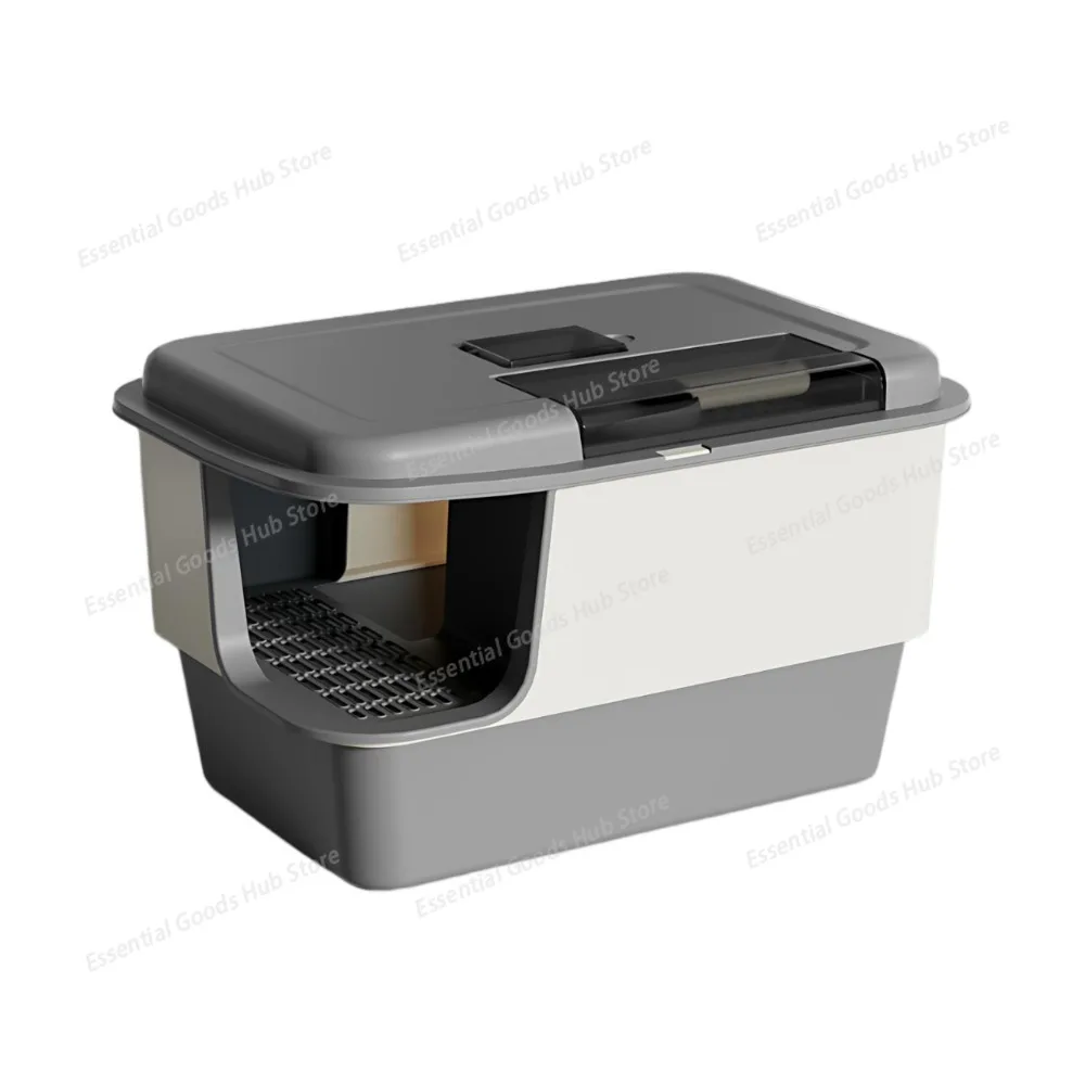 

Cat Litter Box Self Cleaning Extra Large Closed Odor Control Anti Splash Corridor Style Covered Cat Toilet Arenero Autolimpieza