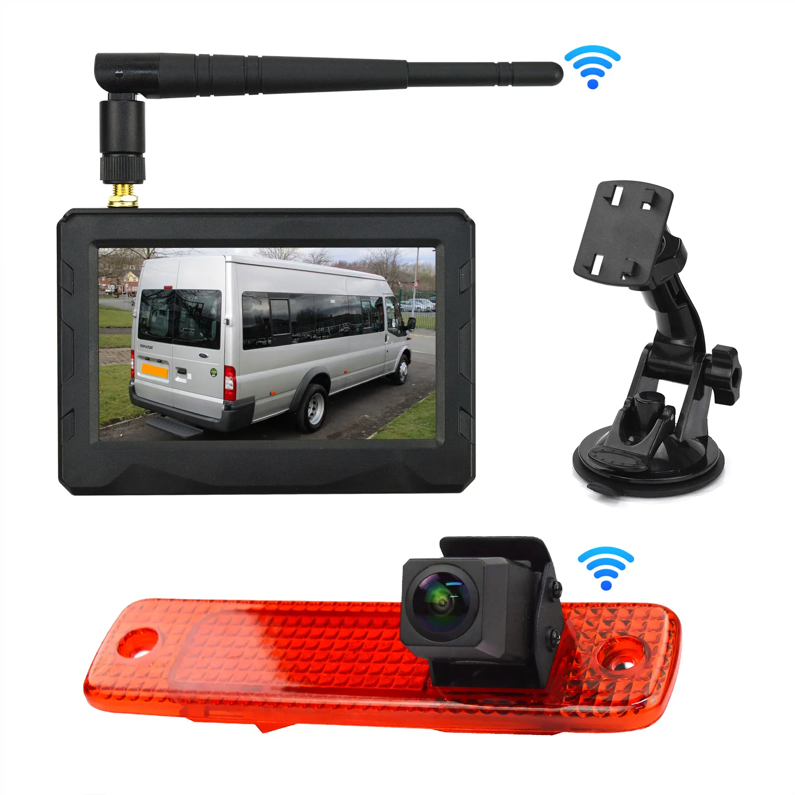 

Suitable for Ford Transit MK7 from 2006 to 2013, wireless reversing camera 4.3-inch monitoring kit