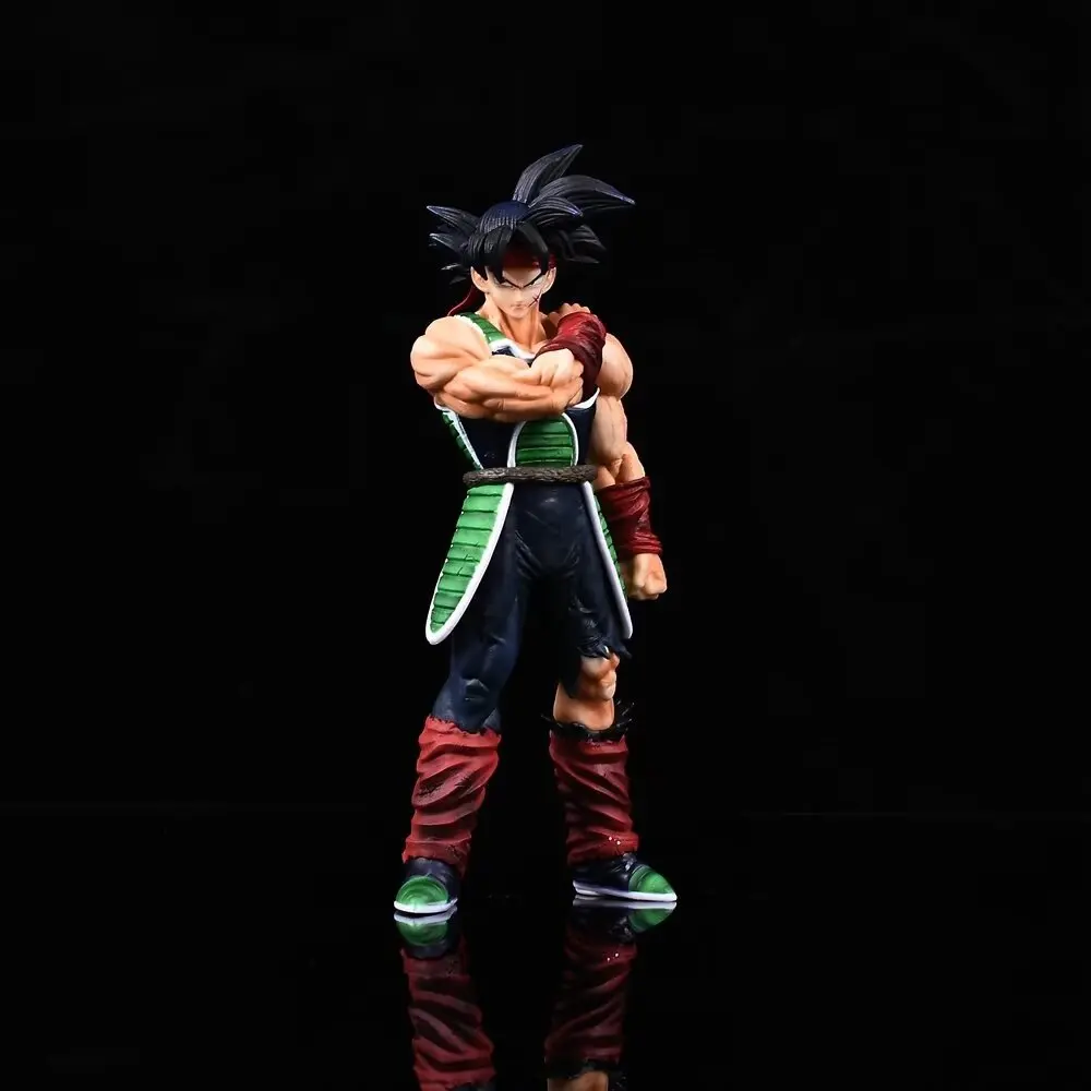24cm/9.4in Anime Dragon Ball Z Figure Bardock Figure Collectible Model Statue Toy Gift (Two Heads) view 3