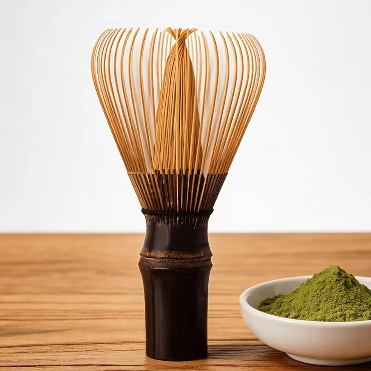 Batidor de Matcha, Batidor de Bambú para Matcha, Chasen Japonés Tradicional Hecho a Mano para la Preparación Auténtica del Té