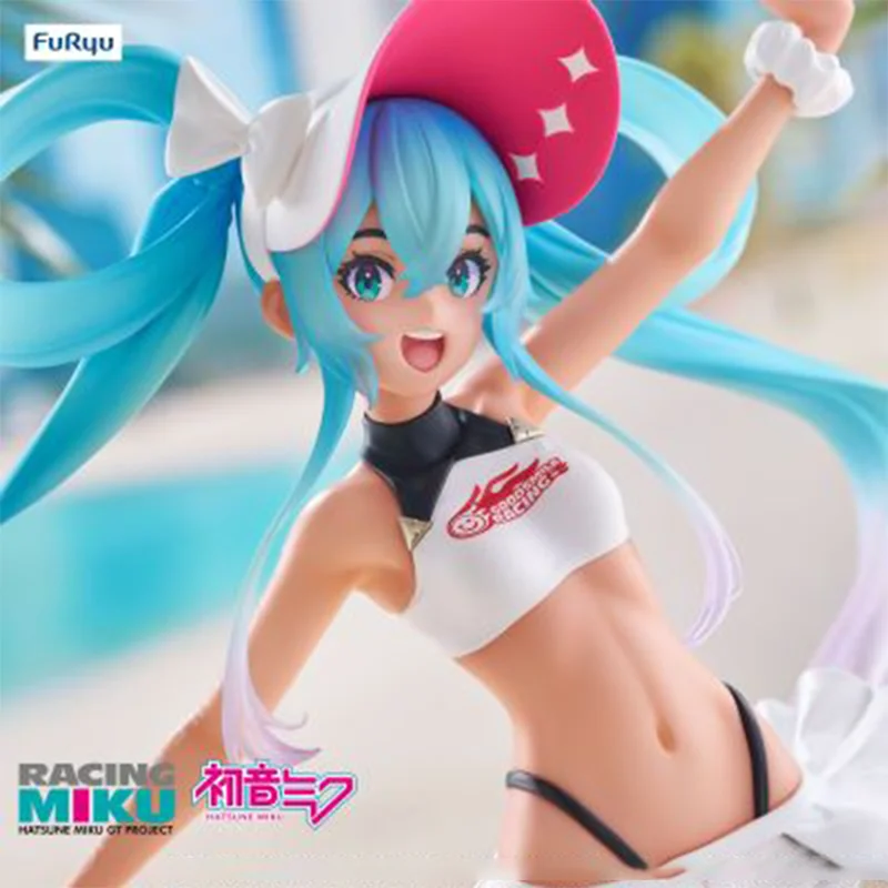 

【100%original】FuRyu Piapro Characters - Hatsune Miku - Trio-Try-iT Figure - Racing 2024, Summer Holiday Ver.Gifts Toys Model