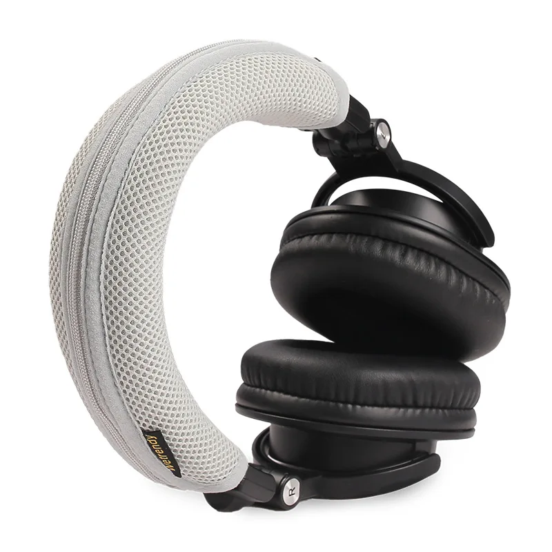 Headphone Zipper Head Beam Cover for Audio-Technica ATH-M50X M50X Breathable Mesh Cloth Protective Case Headset Headbeam