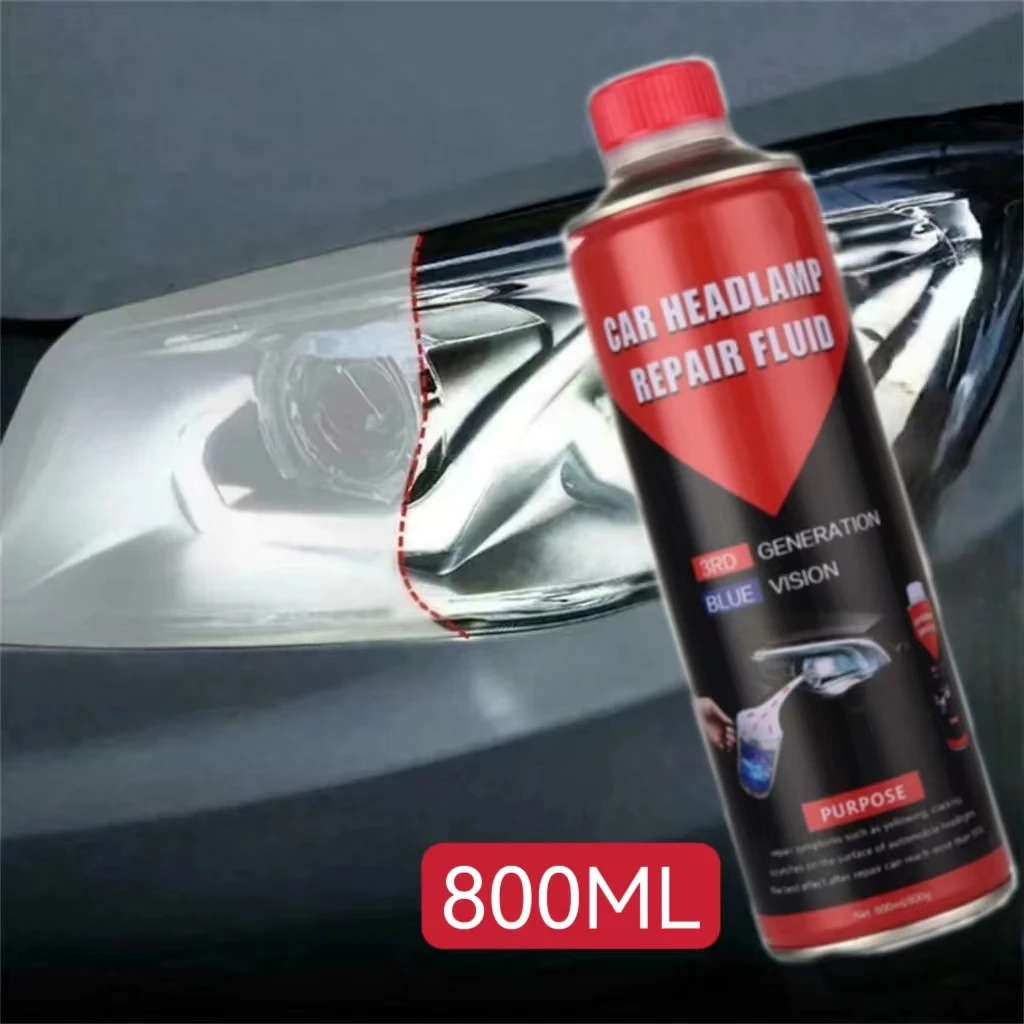 

800ML Car Headlight Refurbishment Repair Fluid Polish Scratch Repair Headlight Refurbished Liquid Coating Agent Cleaners