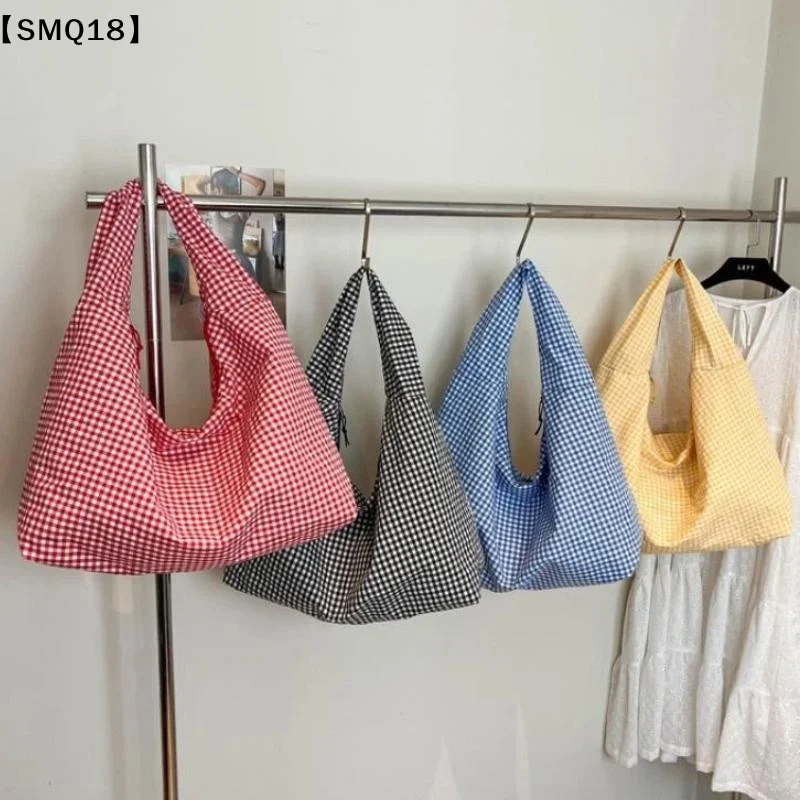 Yellow Gingham Canvas Hobo Tot - Canvas Tote Bag review and price