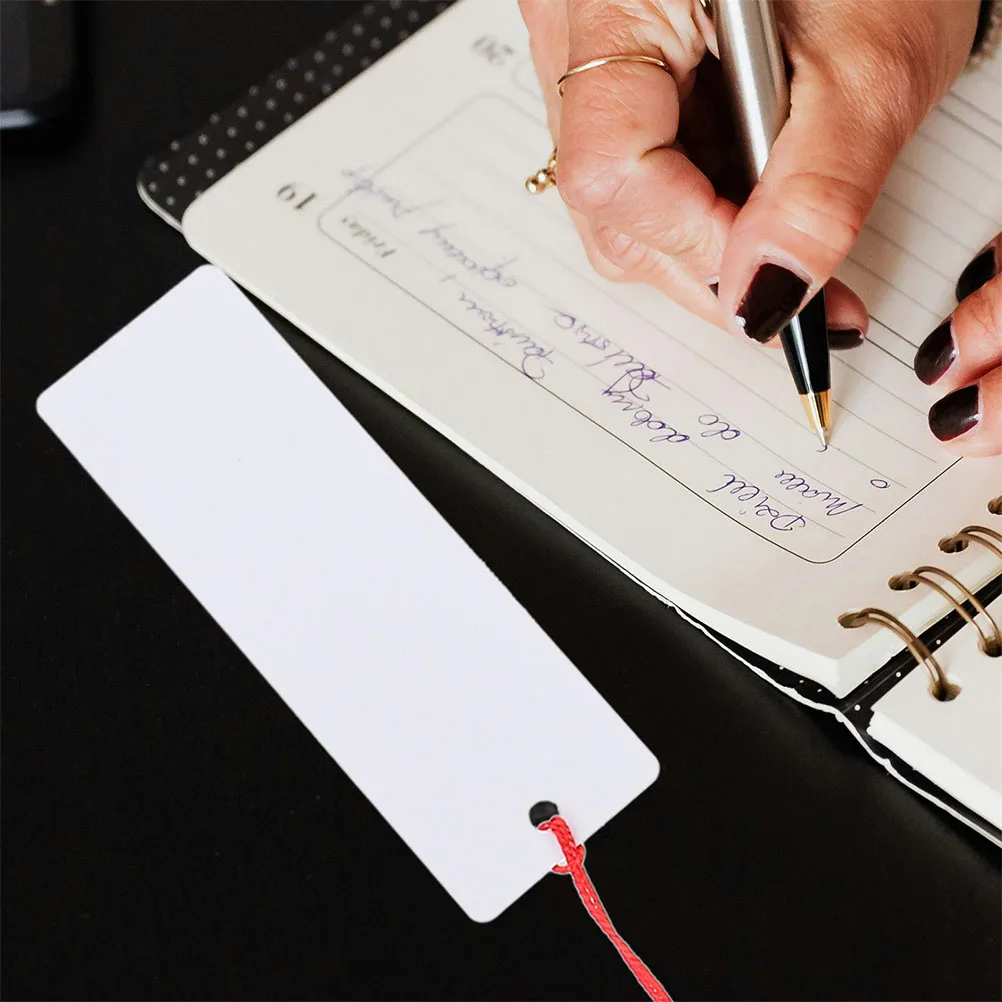 

10Sets DIY Sublimation Bookmarks Aluminum Blank with Tassels for Students and Readers Tassels for Bookmarks Aluminum Bookmark