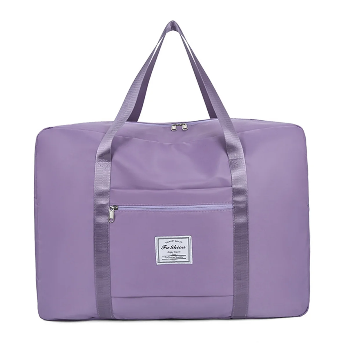 Foldable Clothes Packaging Organizer Female Portable Large Capacity Maternity Storage Travel Duffel Fitness Bag,Purple