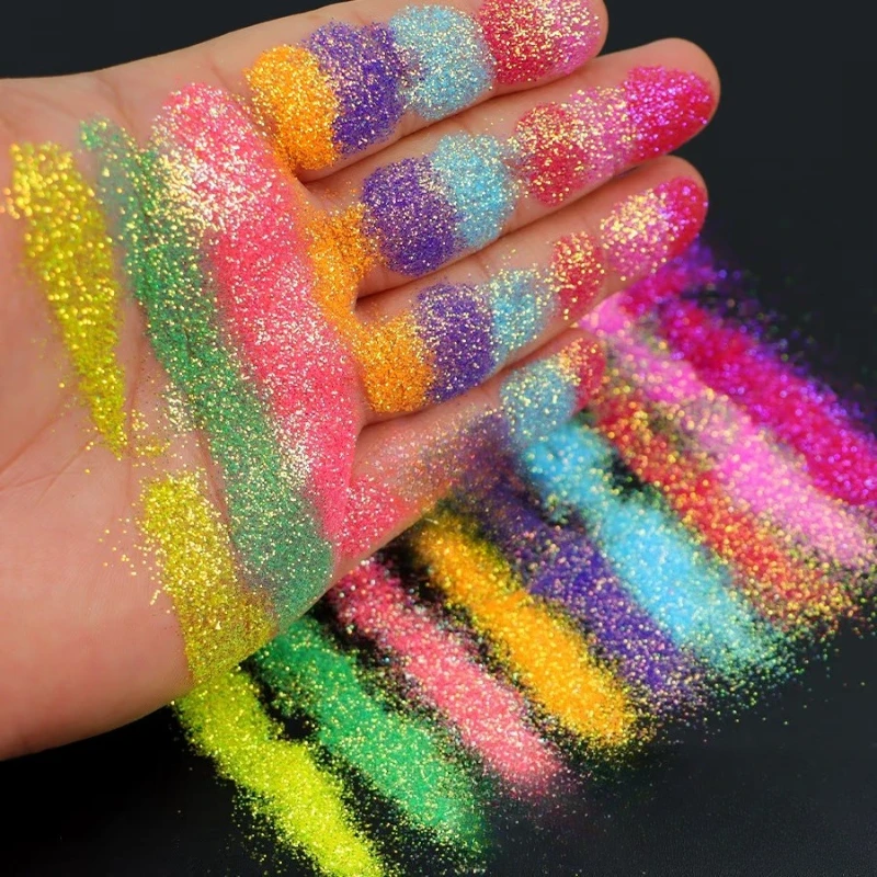 Bright Iridescent Glitter Powder Incense Pendant Coloring Ink Paint Coatings Screen Printing Iridescent Glitter Powder Sequins