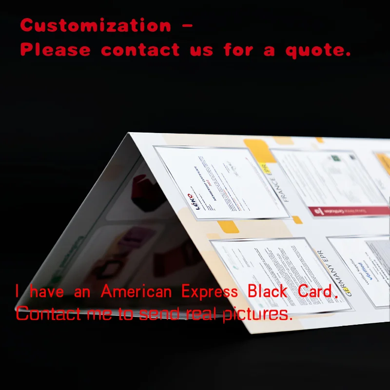 

custom.Holographic Hot Stamping Foil Flyer Leaflets Half Fold Tri-fold Gate Fold Brochures Printing Customization Coated Paper