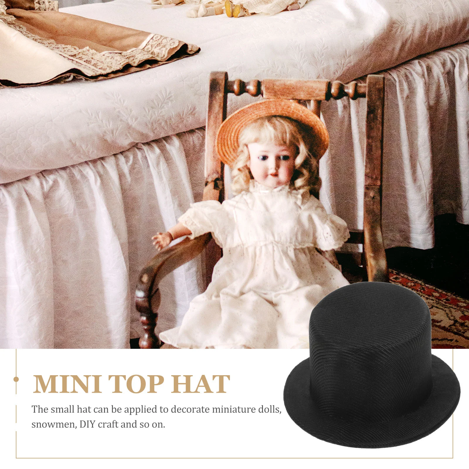 หมวกมินิ Tops DIY Craft วัสดุของเล่นเด็กหมวกสําหรับงานฝีมือขนาดเล็กคาวบอย Miniature