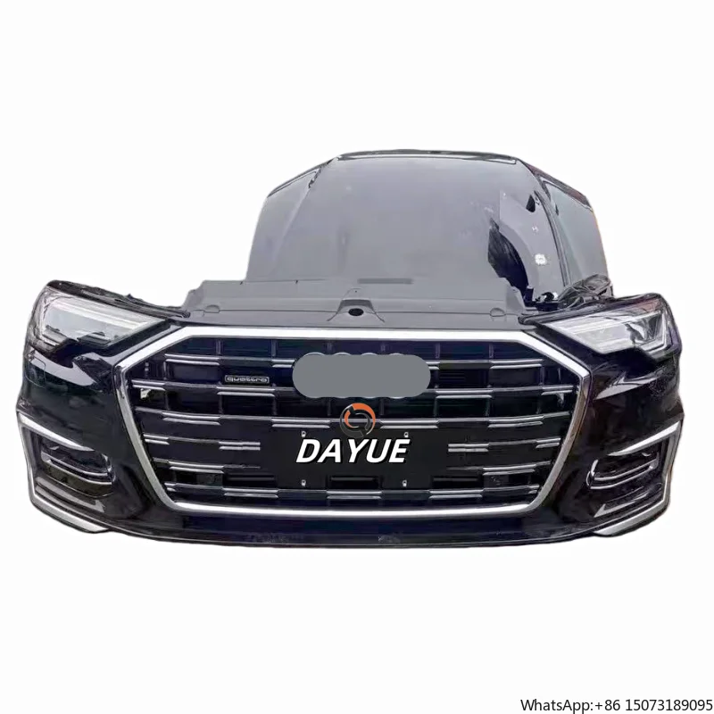 2022-2024 A6 C8 Factory Dismantled Parts  Plastic Front Bumper Headlights Bolt-On Park Assist Sensor Cut-Outs Universal