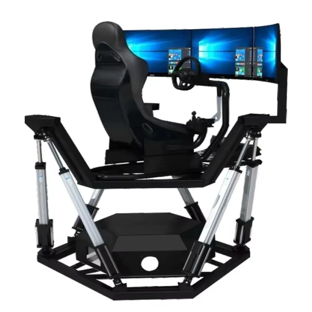 6DOF Motion Platform AC220V Servo Motor Car Simulator PC Game Driving Simulator Racing Rig Cockpit Full Motion