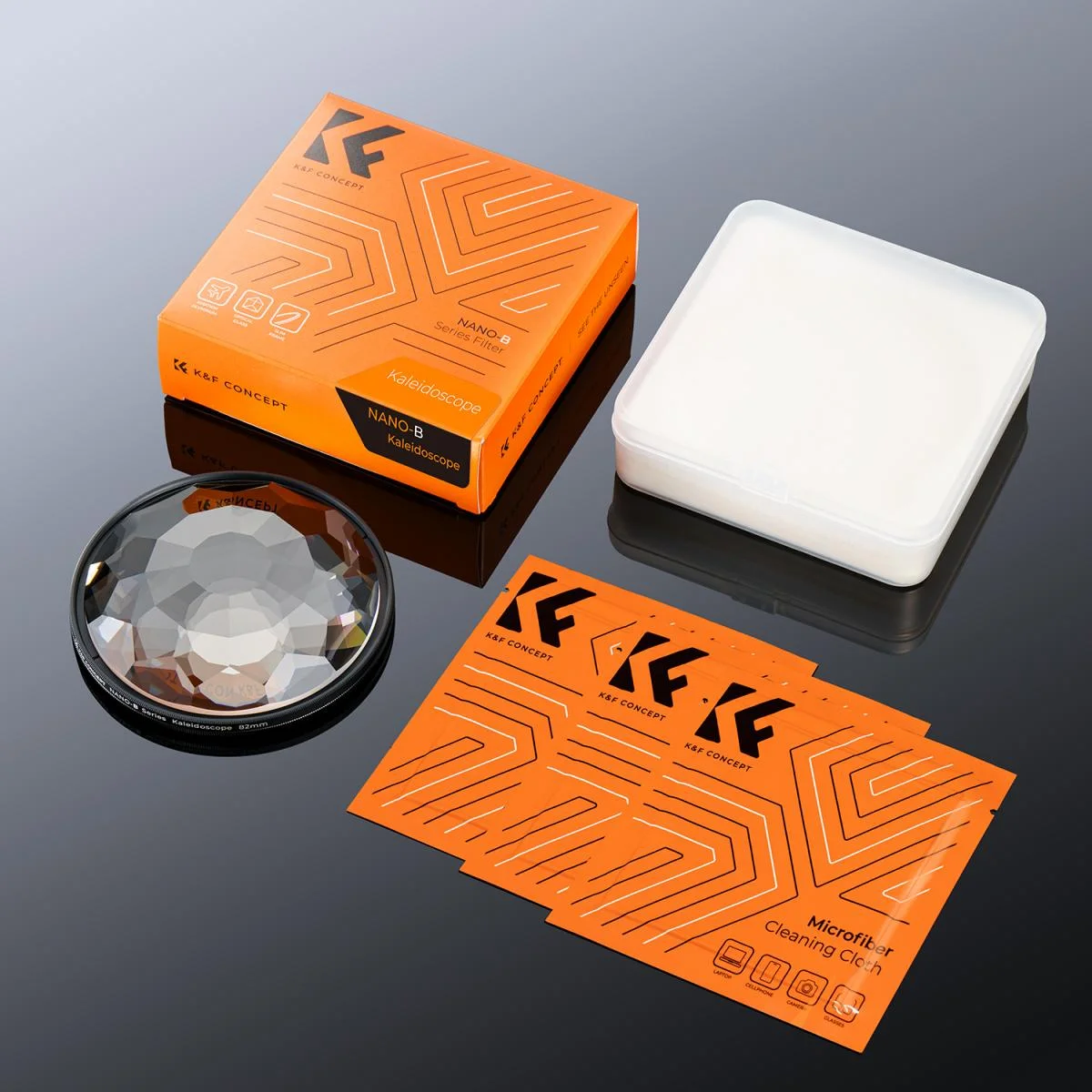 K&F Concept Kaleidoscope Filter (Nano-B) Prism Crystal Glass,Lllusion Effect Filter 58mm 67mm 72mm 77mm 82mm With Cleaning Cloth
